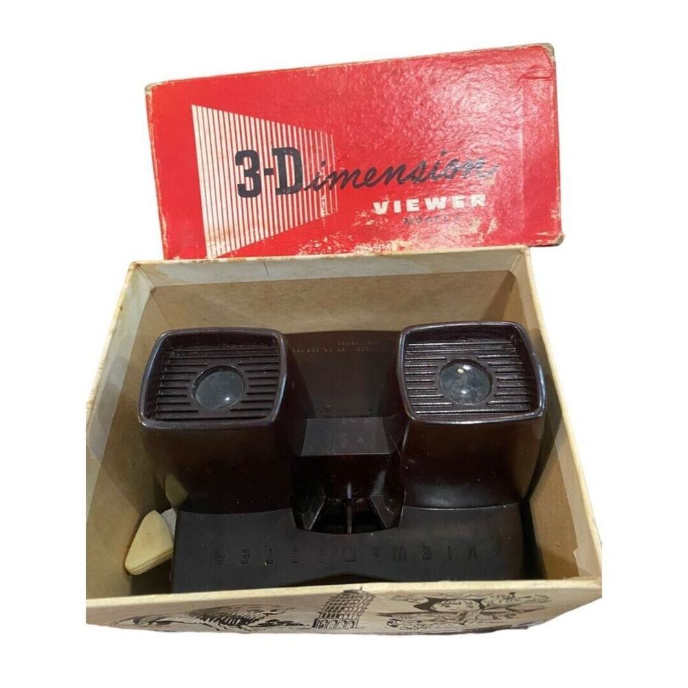 Sawyer's Vintage Model E ViewMaster With Box Six Reels Circus Tarzan